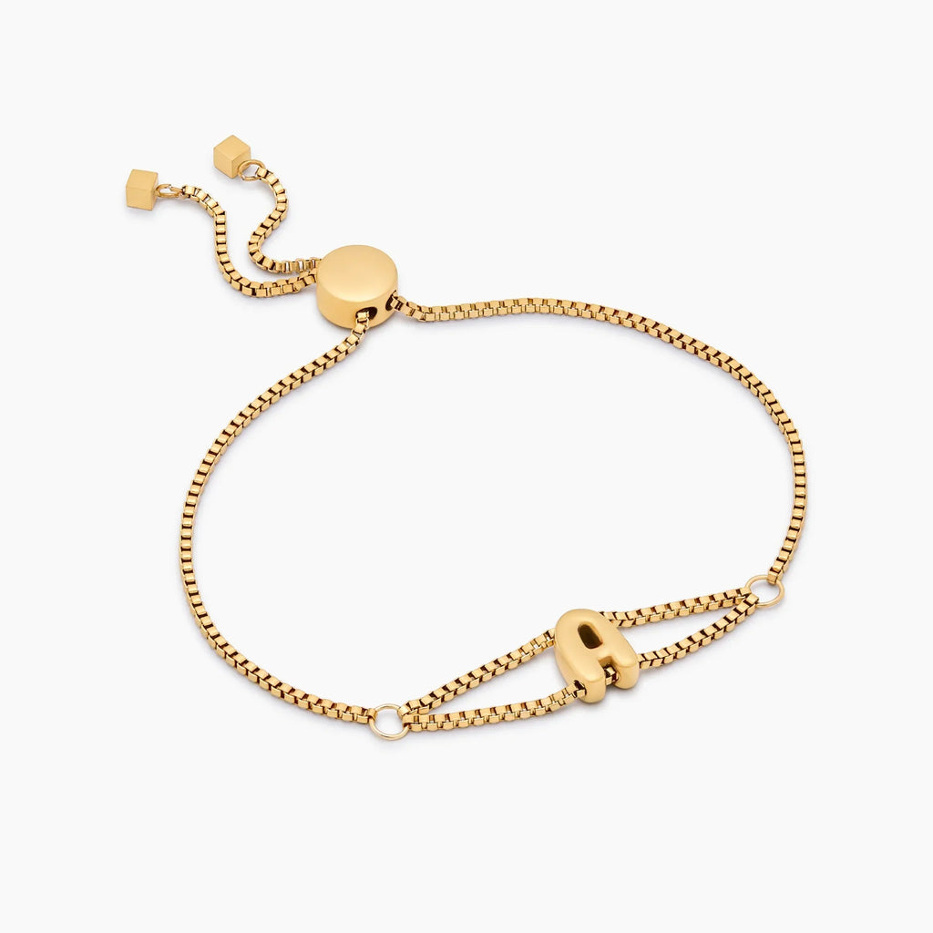 Bubble Initial Bracelet