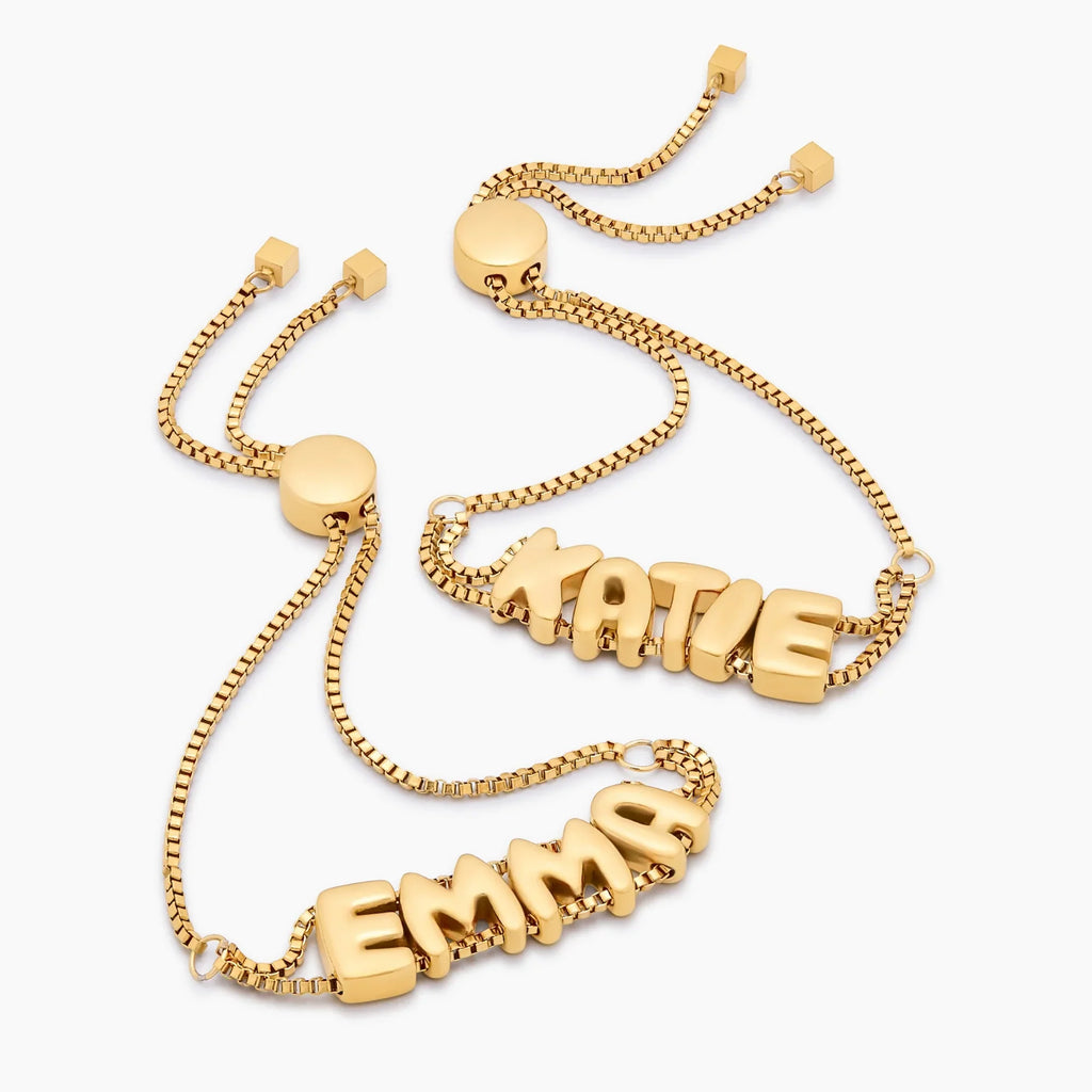 Bubble Name Bracelet