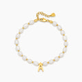 Pearl Initial Charm Bracelet