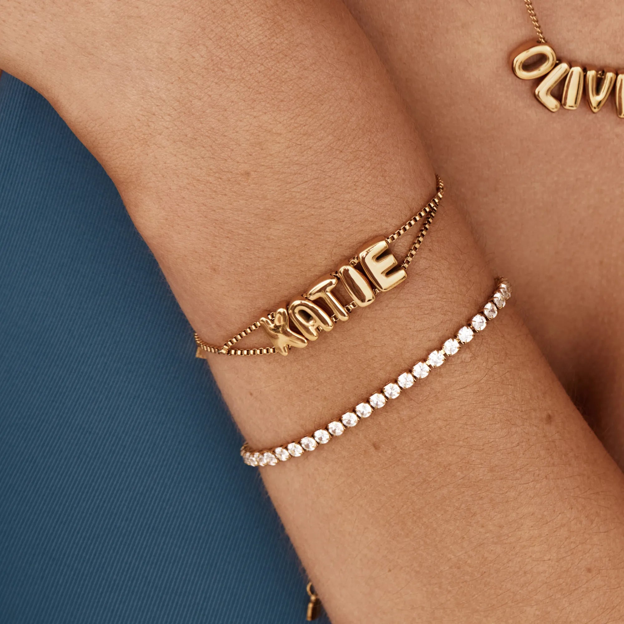 Bubble Name Bracelet